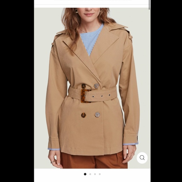 Scotch & Soda Short Trench Coat - Picture 9 of 9